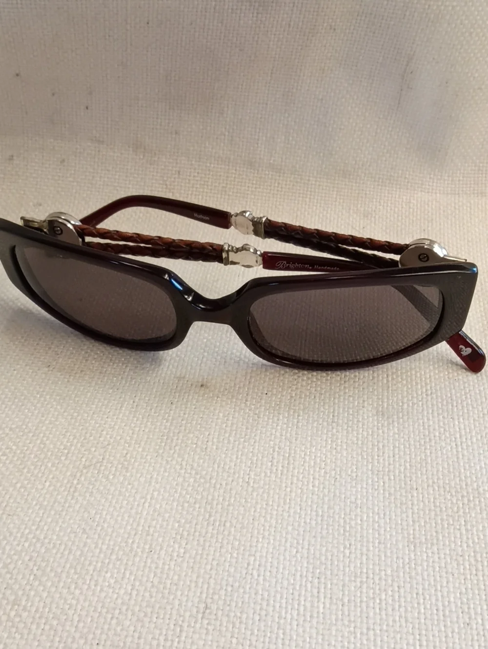 Brighton Women's Sunglasses, Brown Frame And Lens, Silver Hardware